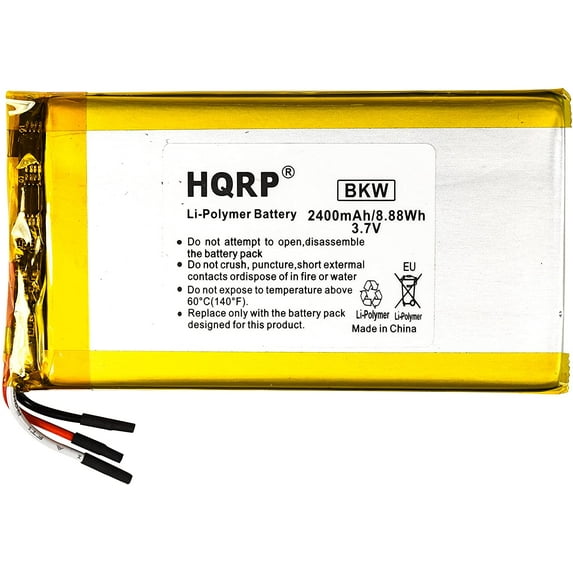 HQRP 2400mAh Battery Compatible with Rand McNally TND-740 Truck GPS Navigator MLP454094 890212200-10J-G TND74O TND-74O