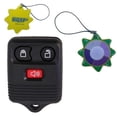 thumbnail image 1 of HQRP 3 Buttons Key Fob for Ford Explorer Sport Trac 2005 2004 05 04 Remote Case Shell + HQRP UV Chain / UV Health Meter, 1 of 4