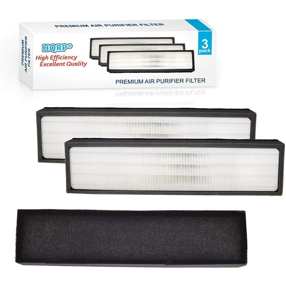 HQRP 3-Pack Filter Compatible with Lowe's 560976, LOWESRAPF-E-4, FLT5000; Idylis 3-Speed 193-sq ft IAP-GG-125 Energy Star Air Purifiers