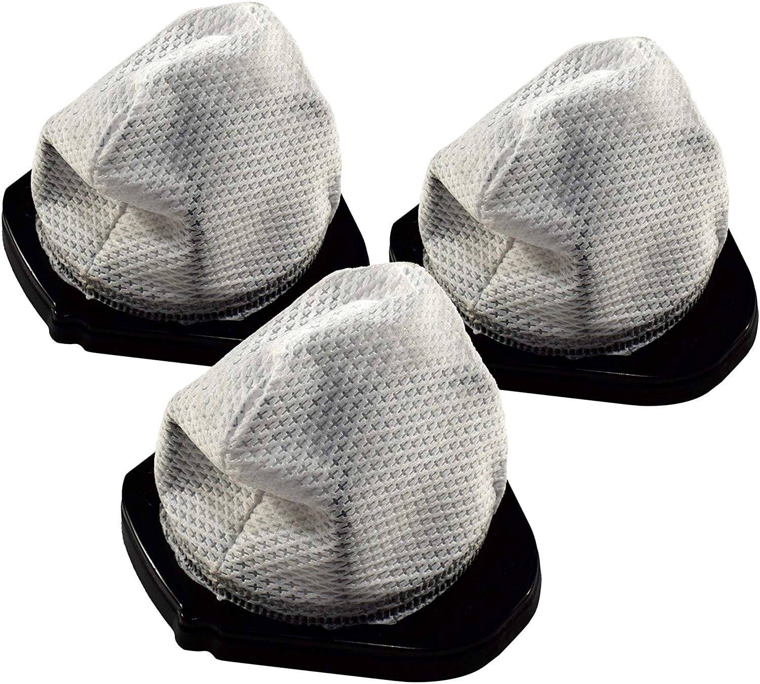HQRP 3-pack Dust Cup Filters works with Shark SV75 SV75Z SV66 SV70 SV90 SV719 SV726 SV728 SV736 SV738 SV748 SV760 series Cordless Hand Vac Vacuums, part XSB726N