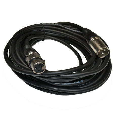 HQRP 3-pin XLR M to XLR F Cable for Shure SM87A, SM48 Microphones