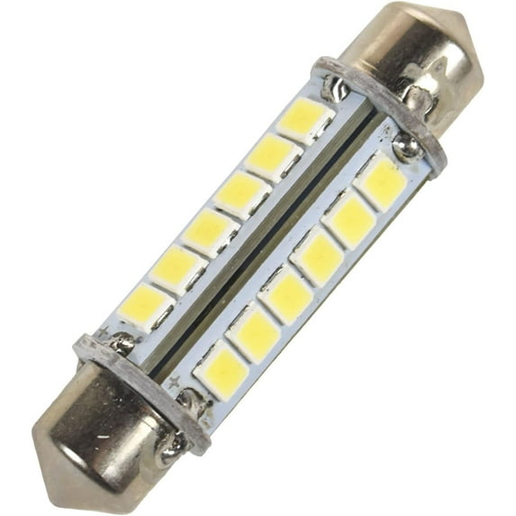 HQRP 360 deg 41mm Festoon 60 LEDs Cool White Navigation Bulb for Masthead / Stern Light / Navigation Lights / Anchor Lamp