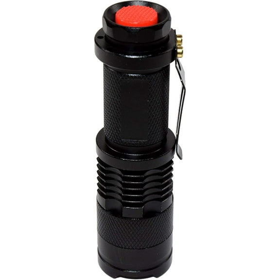 HQRP 3W Pocket Size UV Flashlight Blacklight for Night Club Hand Stamp Screening / Reading Invisible Fluorescent Inks, 365 nM