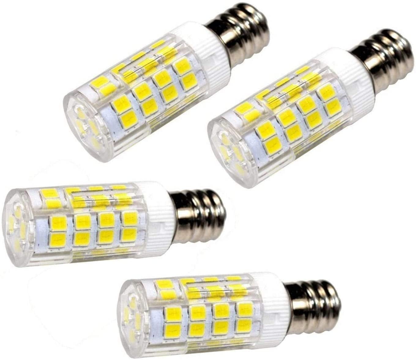 HQRP 4-Pack 120V Dryer Drum LED Light Bulbs Cool White Compatible with Samsung 4713-001199 Replacement fits DV203AES