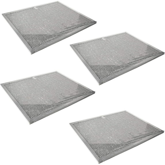 HQRP 4-Pack Aluminum Mesh Range Hood Filters compatible with Broan BPS1FA30 Replacement fits 30" Nutone WS1 series, QS1 series