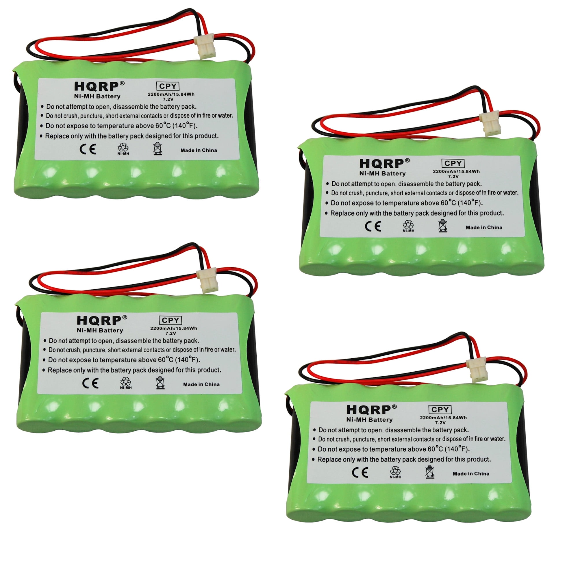 HQRP 4-Pack Batteries Compatible with Ademco Honeywell Lynx ...