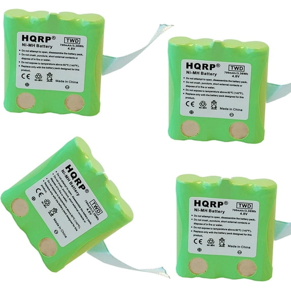 HQRP 4-Pack Battery Compatible with UNIDEN BP-38 BP-40 GMR1058 GMR1058-2CK GMR1058-4CK GMR1448 GMR1448-2CK GMR1558 GMR1558-2ck GMR1588 GMR1588-2ck GMR1595 GMR1595-2CK GMR1838 Two-Way Radio