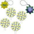 thumbnail image 1 of HQRP 4-Pack Bi-pin G4 Side plug 15 LEDs SMD 5050 LED Bulb Warm White 12V AC/DC for #875 #877 RV Interior / Ceiling / Porch Lights Replacement + Sun Meter, 1 of 3