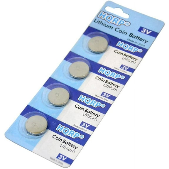 HQRP 4-Pack Coin Lithium Battery for Contour Next, Next EZ Blood Glucose Meter 9628, Blood Sugar Monitor Bayer
