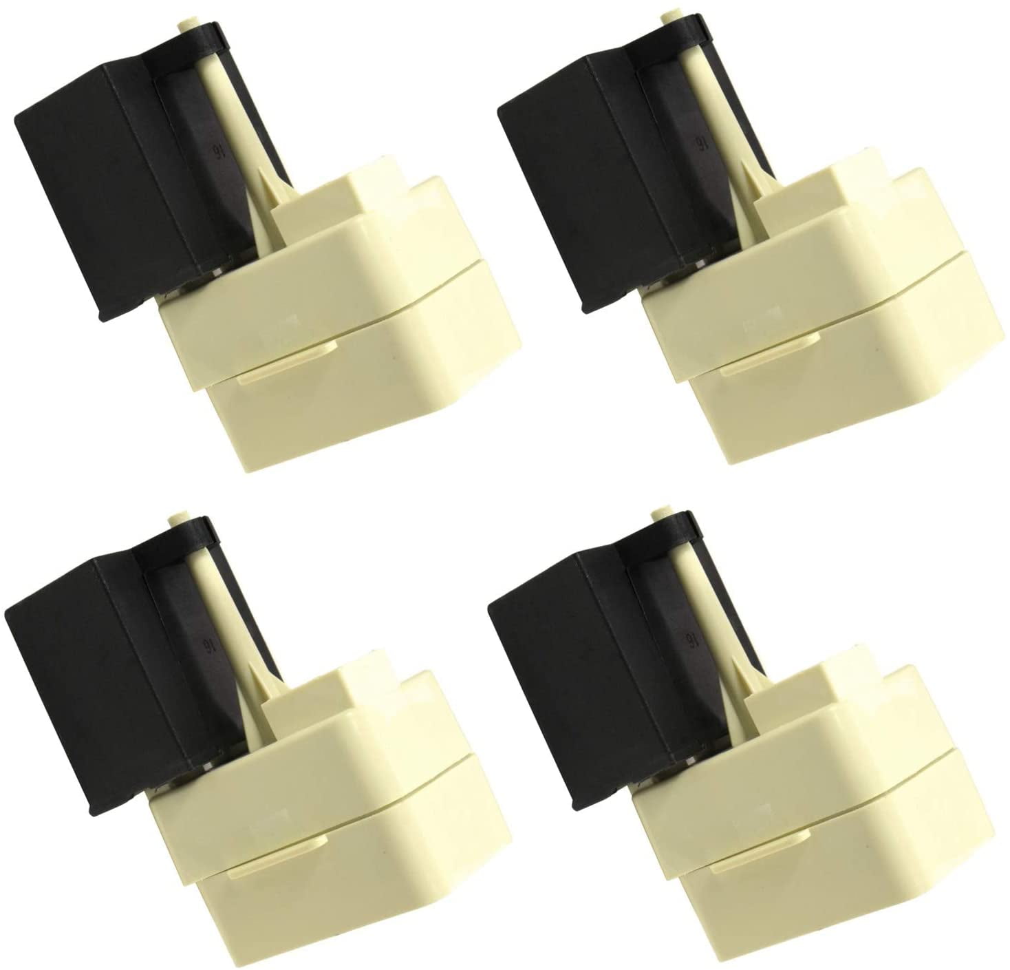 HQRP 4-Pack Compressor PTC Starter/Start Relay and Capacitor Kits Compatible with KitchenAid KBFA20ERBL00
