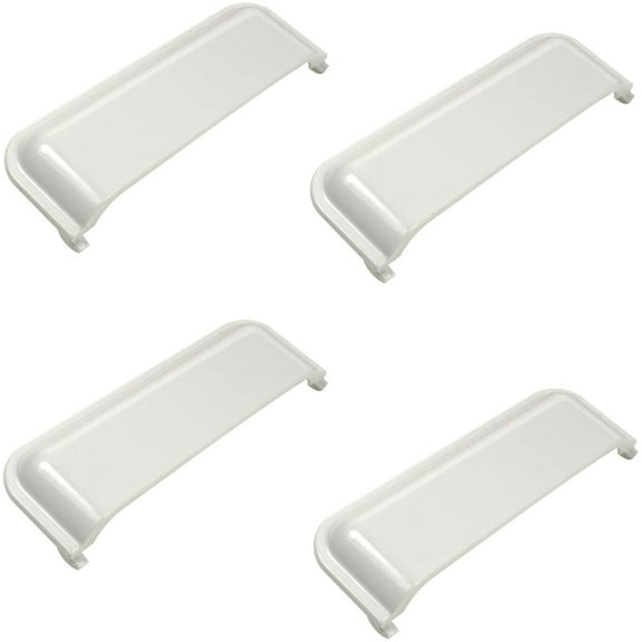 HQRP 4-Pack Dryer Door Handle compatible with Whirlpool W10861225 W10861225VP W10714516 AH11731583 AP5999398 EA11731583 EAP11731583 PS11731583 4380739 Replacement