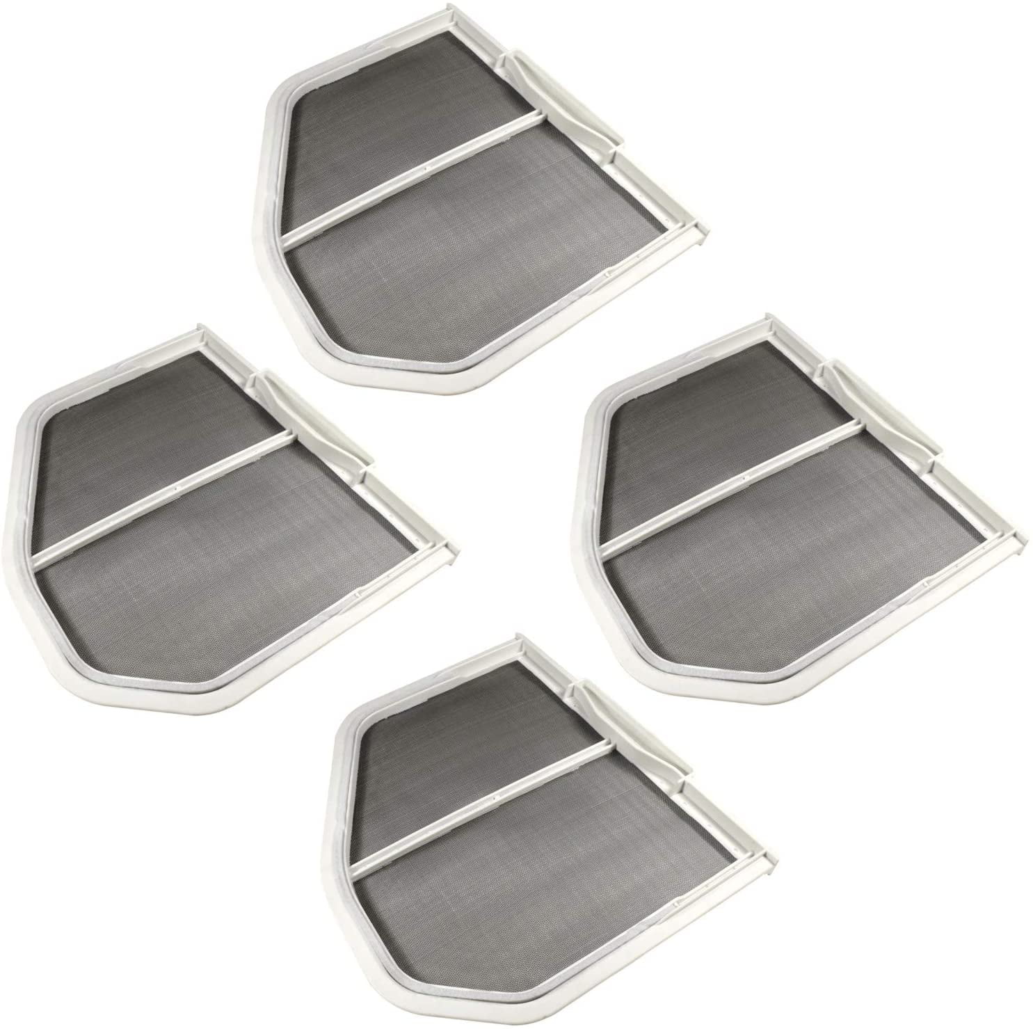 HQRP 4-Pack Dryer Lint Screen Filter Catcher Compatible with Whirlpool W10120998 W10120998VP W10049360