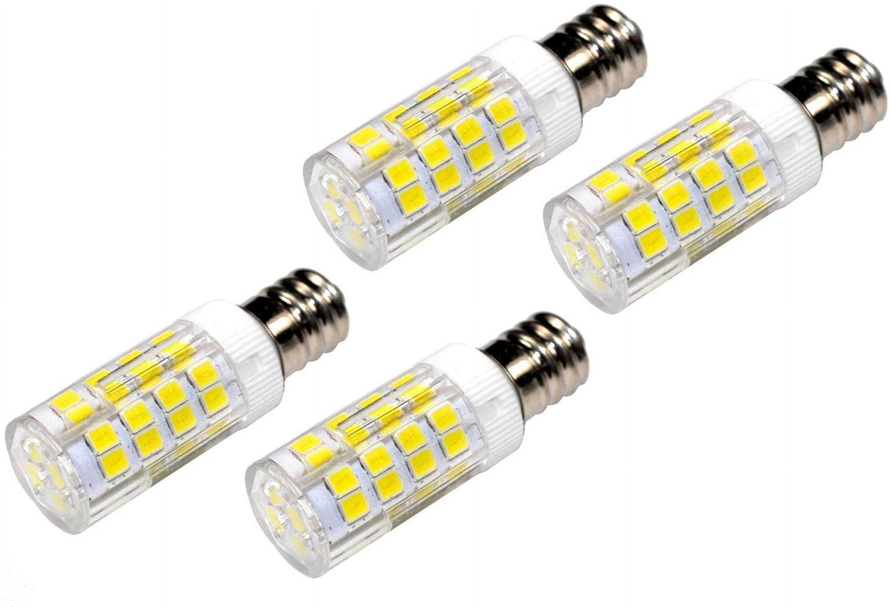 HQRP 4-Pack E12 110V LED Light Bulb Cool White for Elna 100/200 / 220/250 ; Elnalock 604E / 614DE / 624DS Sewing Machine
