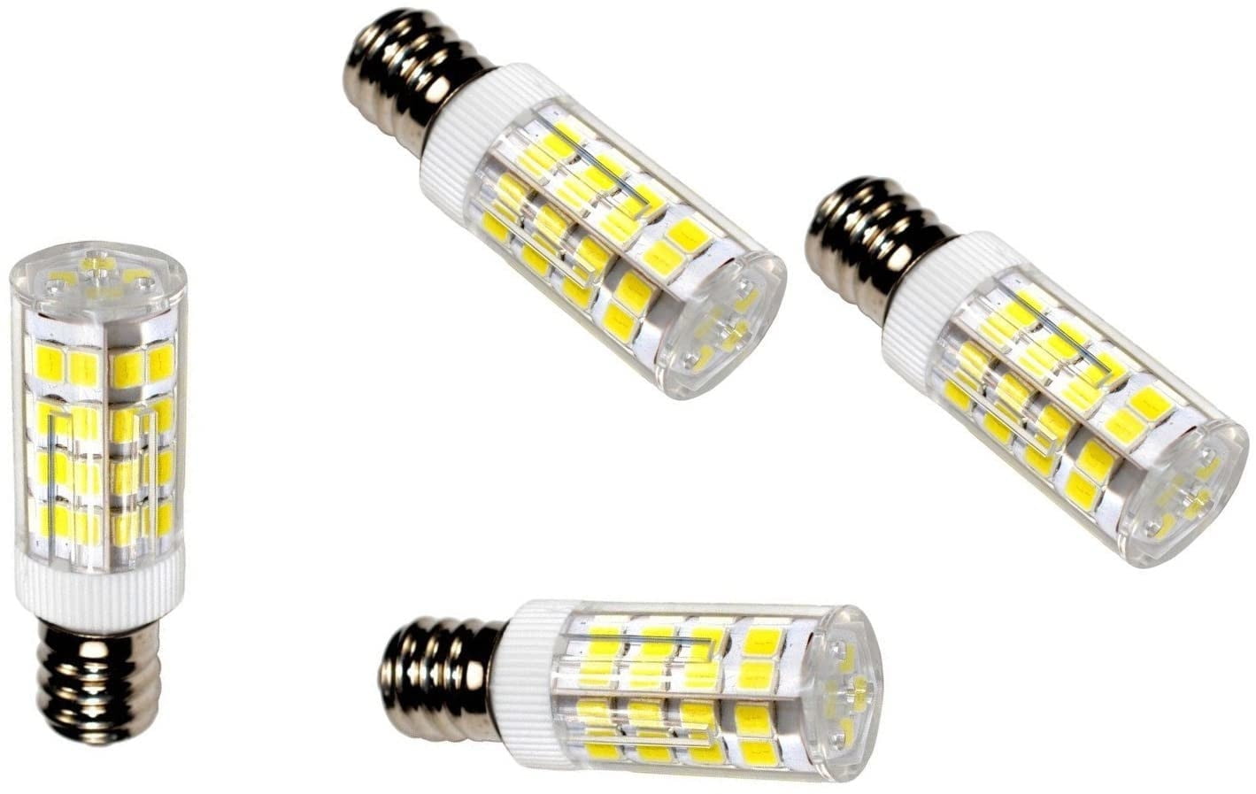 HQRP 4-Pack E12 110V LED Light Bulb Cool White for Himalayan Salt Lamps Light Bulb Replacement