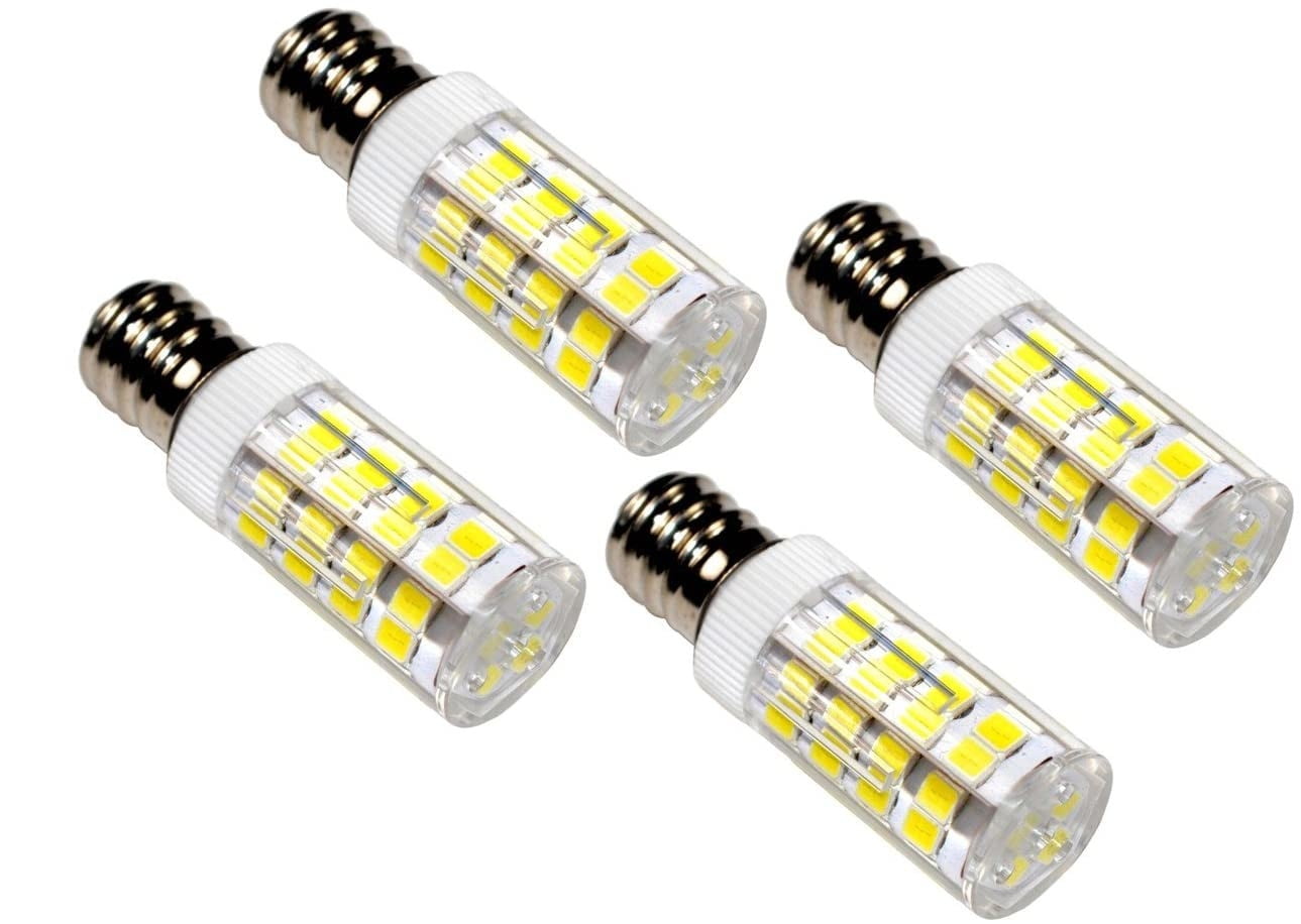 HQRP 4-Pack E12 110V LED Light Bulb Cool White for Husqvarna Viking Huskystar E20 / 431/435 / 440/444 / 535D Sewing Machine