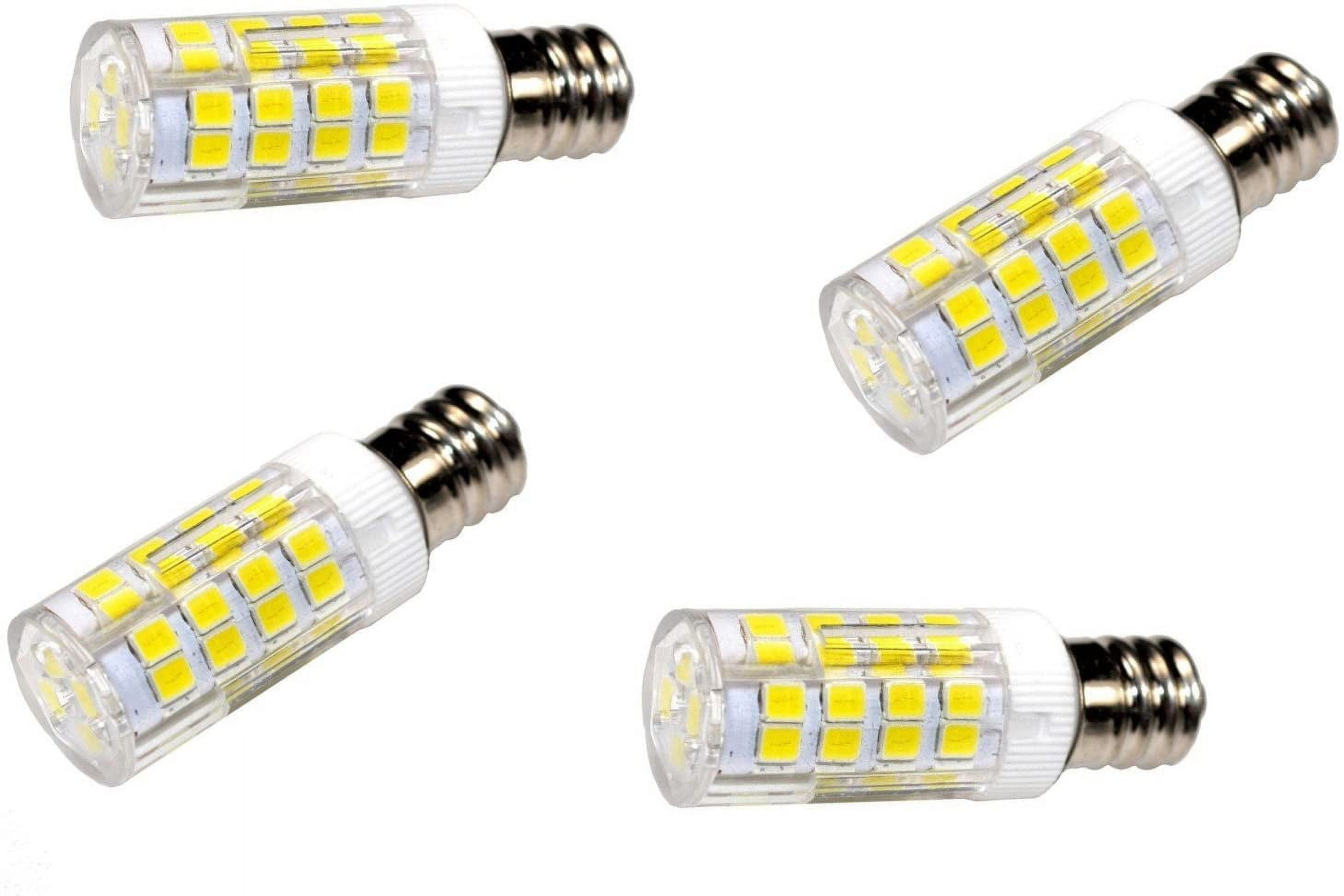 HQRP 4-Pack E12 110V LED Light Bulb Cool White сompatible with Janome (New Home) 105 / 1508 / 3123 / S650 Sewing Machine
