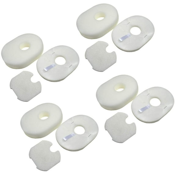 HQRP 4-Pack Foam & Felt Filter Kit for Shark Rocket HV300, HV301, HV302, HV305, HV310, HV302Q, HV300W Vac