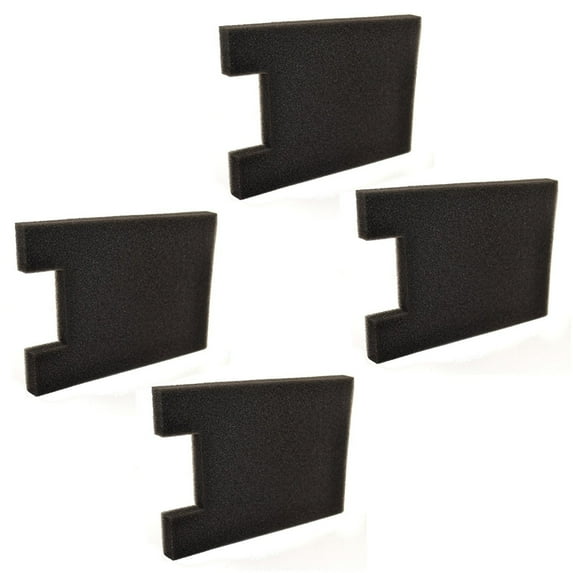 HQRP 4-Pack Foam Filter for Eureka Altima 2950AV, 2961AVZ, 2961BVZ, 2961TUR, 2991AVZ, 2993AV Vac