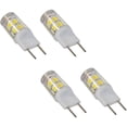 thumbnail image 1 of HQRP 4-Pack G8 Bi-Pin 17 LEDs Light Bulb SMD 2835 Cool White for GE Over The Stove Microwave Oven, 1 of 4