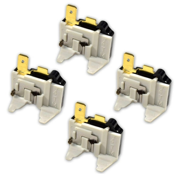 HQRP 4-Pack Refrigerator Overload C Protector Compressor for LG 6750C-0005P 6750C-0004R AH3529540 PS3529535