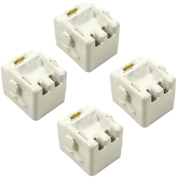 HQRP 4-Pack Relay and Overload Kits compatible with Whirlpool 61005518 Replacement fits ATB1935HRQ CT15G4Q CT19G4Q CT21G6Q CTB1521GRQ CTF1722GRQ MTB1956GEQ PTB1551GRW Refrigerators