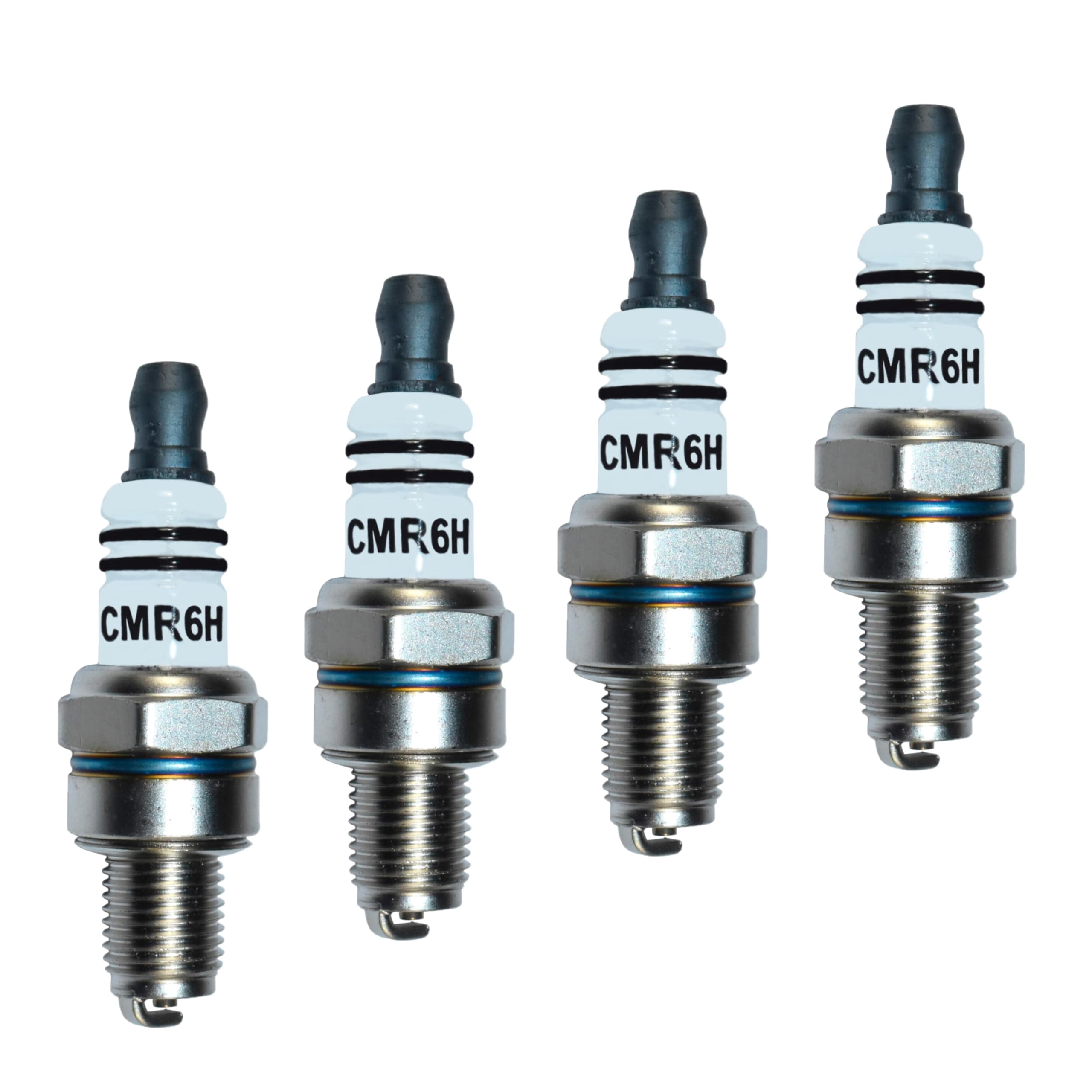 HQRP 4-Pack Spark Plug Replacement for NGK CMR6H Spark Plug