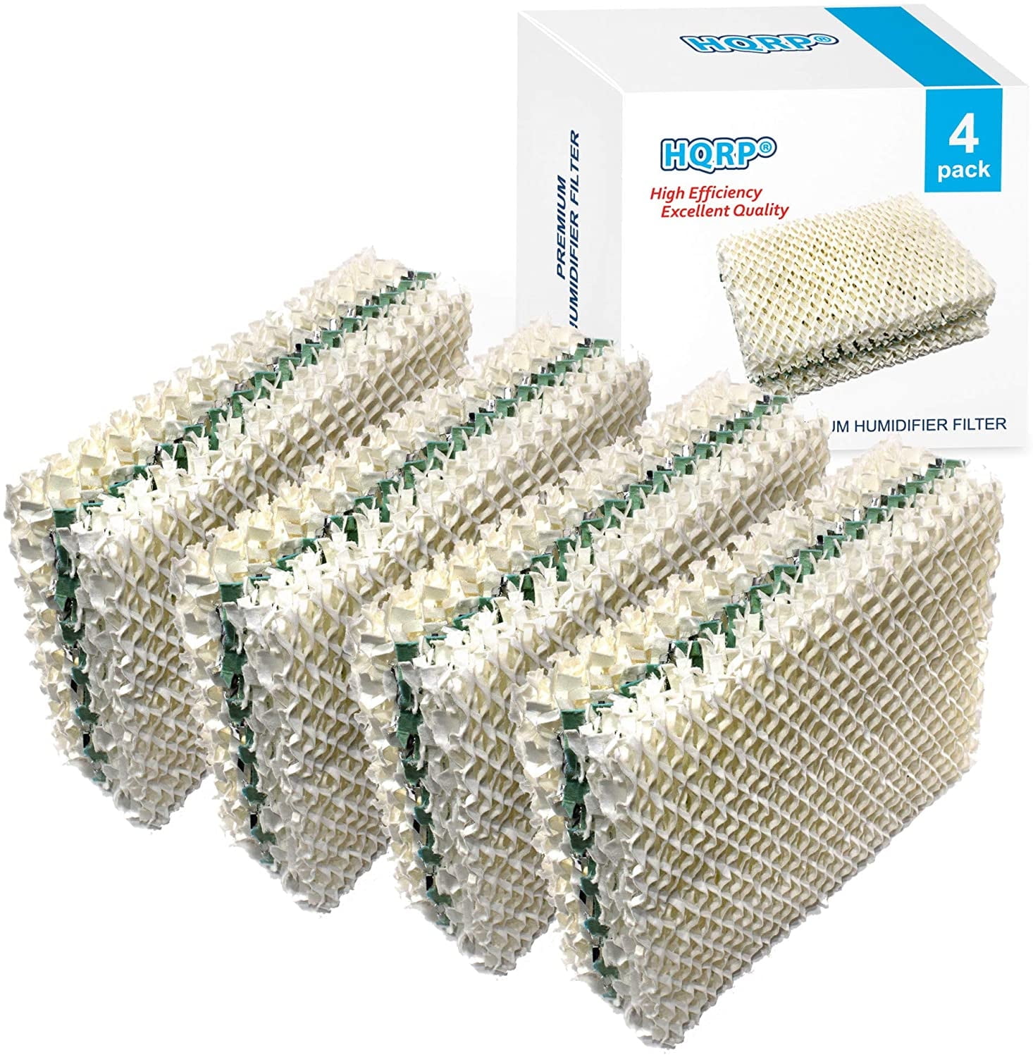 HQRP 4-Pack Wick Filter Compatible with Kenmore 32-14911 Essick Air HDC12, 14452 15414, 14453, 14454