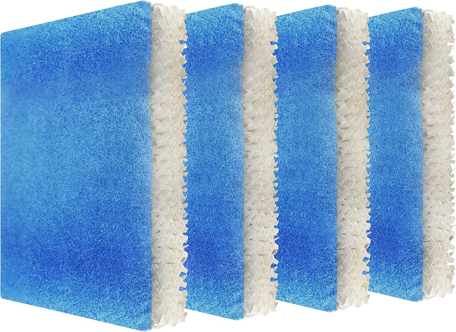 HQRP 4-Pack Wick Filter T Compatible with Honeywell Filter T HFT600 / HFT600PDQ Replacement fits Honeywell HEV615 HEV620 HEV600 Humidifiers, with Blue Pre-Filter