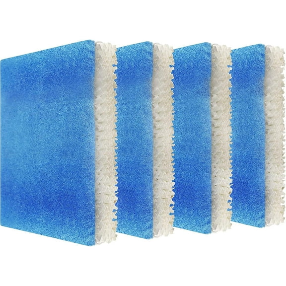 HQRP 4-Pack Wick Filter T Compatible with Honeywell Filter T HFT600 / HFT600PDQ Replacement fits Honeywell HEV615 HEV620 HEV600 Humidifiers, with Blue Pre-Filter