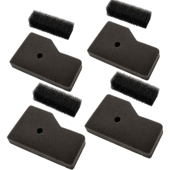HQRP 4-pack Air Cleaner Element & Outer Filter fits Honda EB2000i, EB2000iT1, EU2000i, EU2000iT1 Generators
