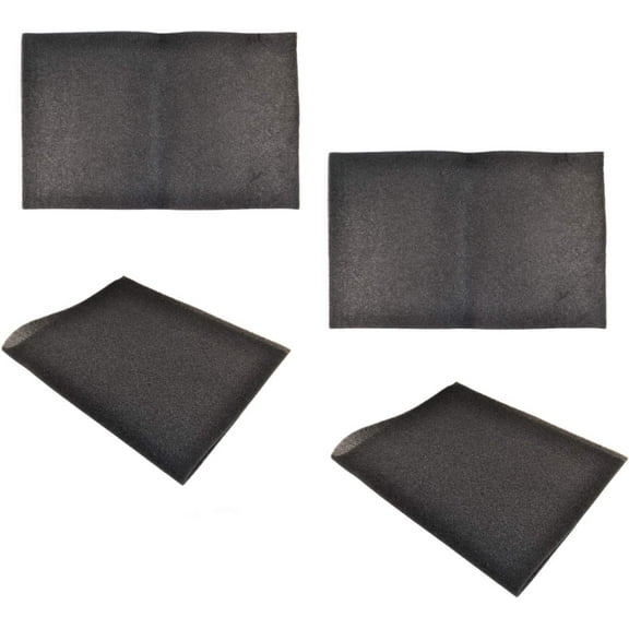 HQRP 4-pack Replacement Window Air Conditioner Foam Filter, 24-inch x 15-inch x 1/4-inch