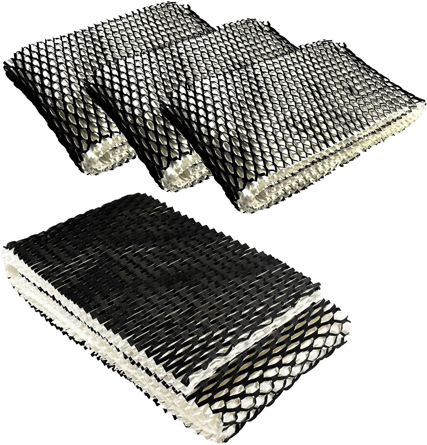 HQRP 4-pack Wick Filter for Emerson HD200, HD300, HD400, HD1021, HD3000, HD4000 Humidifiers, HDF1 HDF-1 K01 Replacement