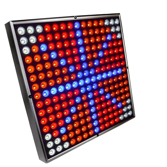 HQRP 45W Full Spectrum 225 LED Grow Light Panel 12" x 12"(Blue Red Orange White)
