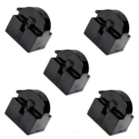 HQRP 5-Pack QP2-4.7 4.7 Ohm 1-Pin PTC Starter / Start Relay for Danby Beverage Centers, Keg Coolers, Wine Coolers, Compact Refrigerators