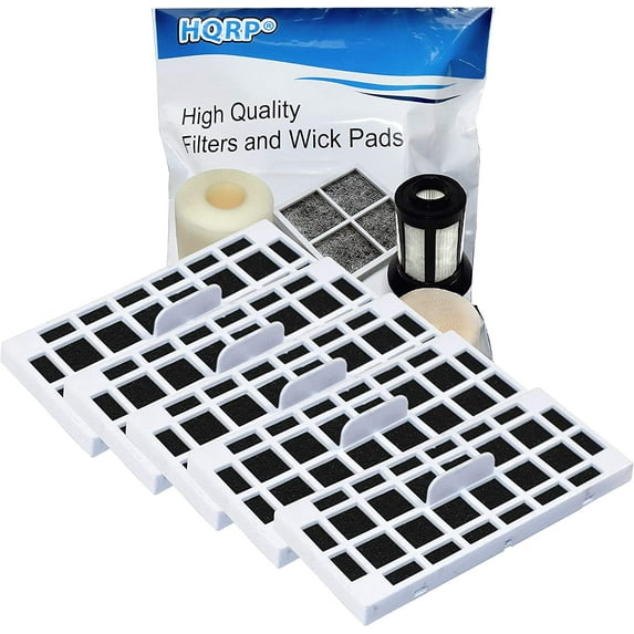 HQRP 5-pack Refrigerator Air Filter for GE CFE28TSHSS, CYE22TSHSS, CZS25TSESS, CNS23SSHSS Cafe Series Refrigerators
