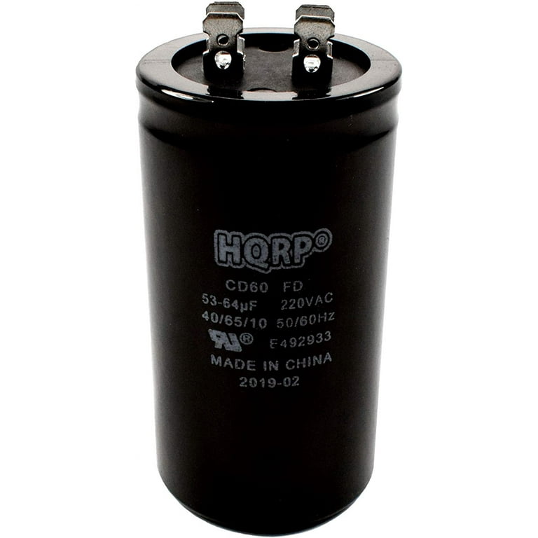 HQRP 53-64uf 220V Start Capacitor works with AC Electric