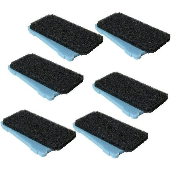 HQRP 6-Pack Pre-Filter Replacement for Sunterra 320106 337106 Pond Pump Pre-Filter Box, 6 Coarse Filters + 6 Fine Filters, Blue and Black