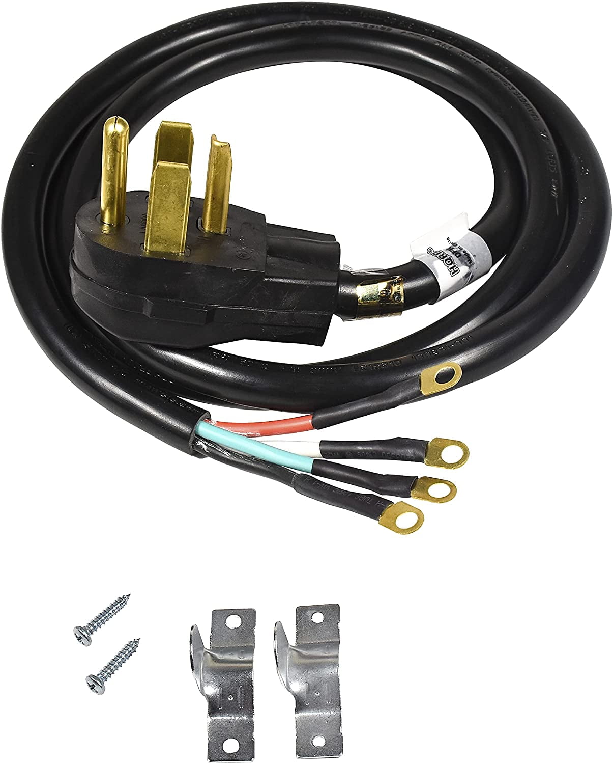 HQRP 6 ft Cord Power Cable, Heavy-Duty, Black