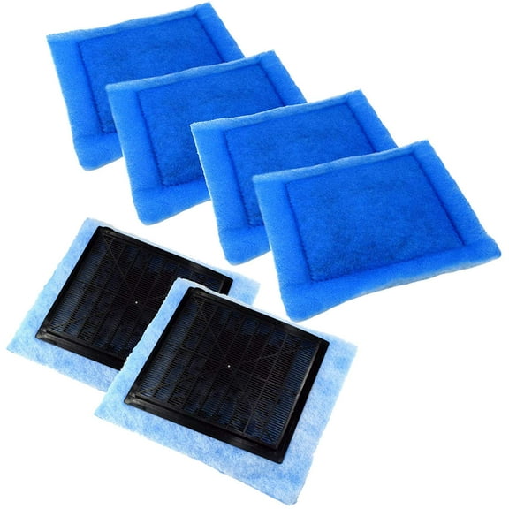 HQRP 6-pack Aquarium Filter compatible with Aqua-Tech EZ-Change # 3 Filter Cartridge Fits Aqua-Tech 20-40 and 30-60 Power Filters