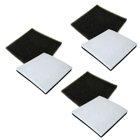 HQRP 6-pack Foam Filter for Kenmore Sears 20-86883C, 20-40321, 20-40321C, 2040321, Panasonic MCV9568, AC37KAKTZ000 Replacement