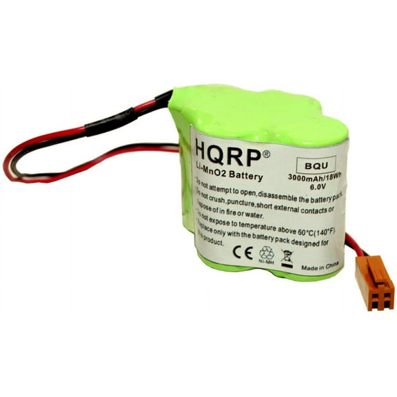 HQRP 6V Battery for FANUC A98L-0031-0025 A98L00310025 A06B-6114-K504 A06B6114K504 CNC PLC