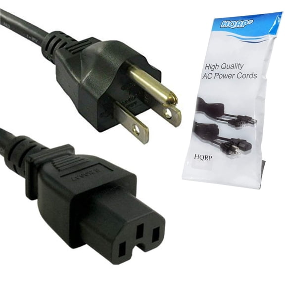 HQRP 6ft AC Power Cord for Motorola MTR2000 UHF 100-watt Repeater Station Mains Cable