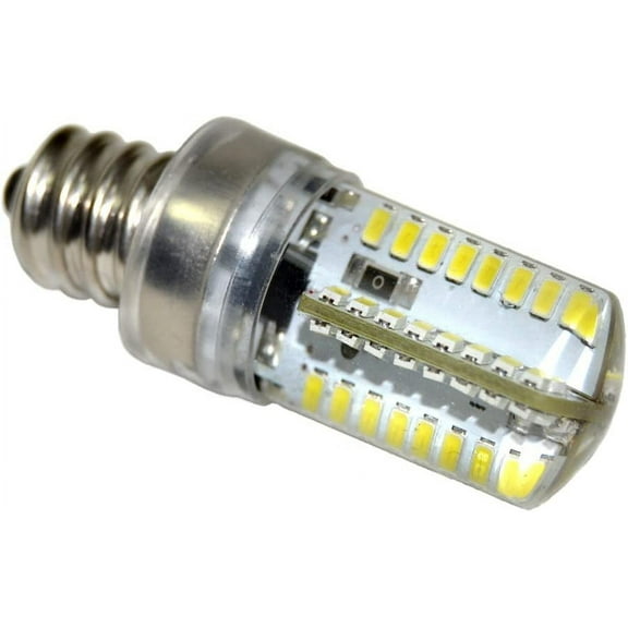 HQRP 7/16 110V LED Light Bulb Cool White for Brother LS-2125 / LS-2125b / LS-2125i / LS-2129 / LS-2130 Sewing Machine