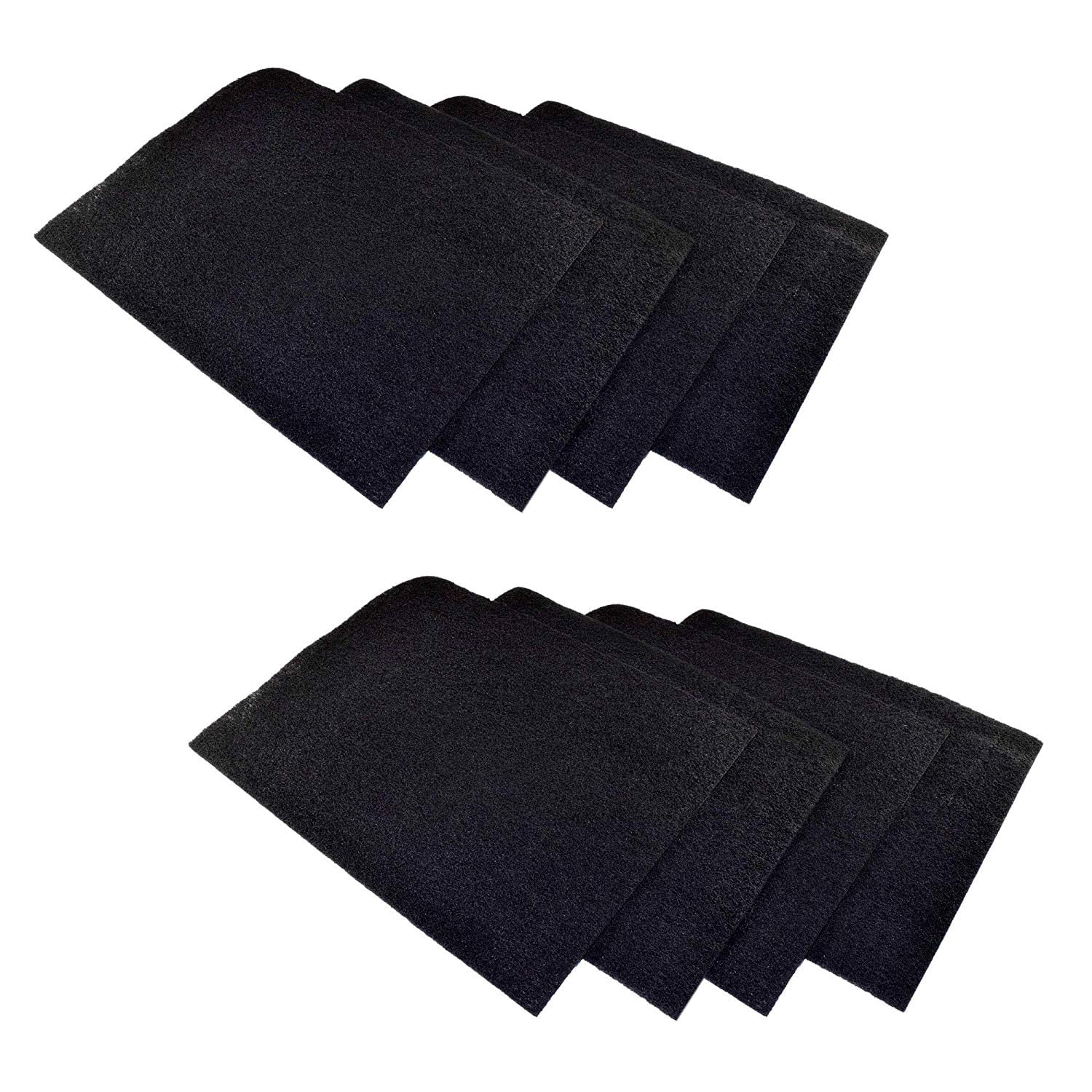 HQRP 8-pack Activated Carbon Filter for Honeywell HPA090, HPA094, HPA100, HPA104, HPA105, HPA106, HA090, HA100, HA106 Air Purifiers (cut to fit) + HQRP Coaster