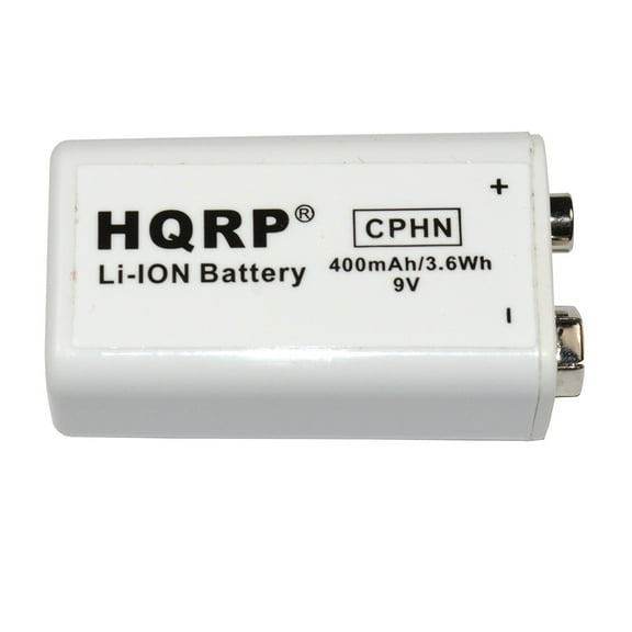 HQRP 9V 300 mAh NiMH 9-Volt Rechargeable Radio Control Toys / Metal Detector / High Capacity Industrial Battery