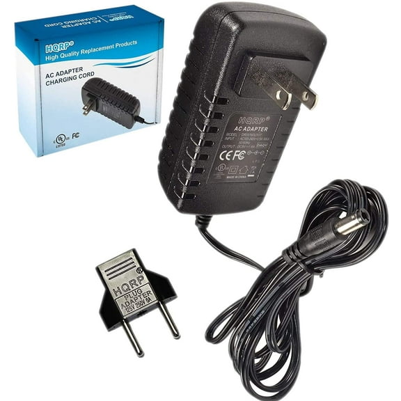 HQRP 9V AC Adapter for Viper 42-9993 fits Viper X-Treme, Viper Solar Blast, Viper Eclipse Dartboard Power Supply Cord [UL Listed] + Euro Plug Adapter