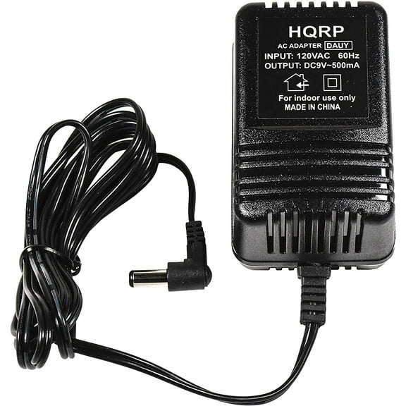 HQRP AC Adapter / Charger / Power Supply compatible with Panasonic KX-TG2312 / KX-TG2314 / KX-TG2322 / KX-TG2335 Cordless Phone Base Unit