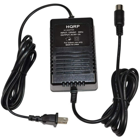 HQRP AC Adapter for Korg N1R N5 N5EX TR TR88 KM2 Mixer KARMA N1 Triton LE Synthesizer Triton Rack SP500 Digital Piano TP-2 Dual Tube Preamp ESX-1 Electribe Electribe MX EMX-1 Power Supply