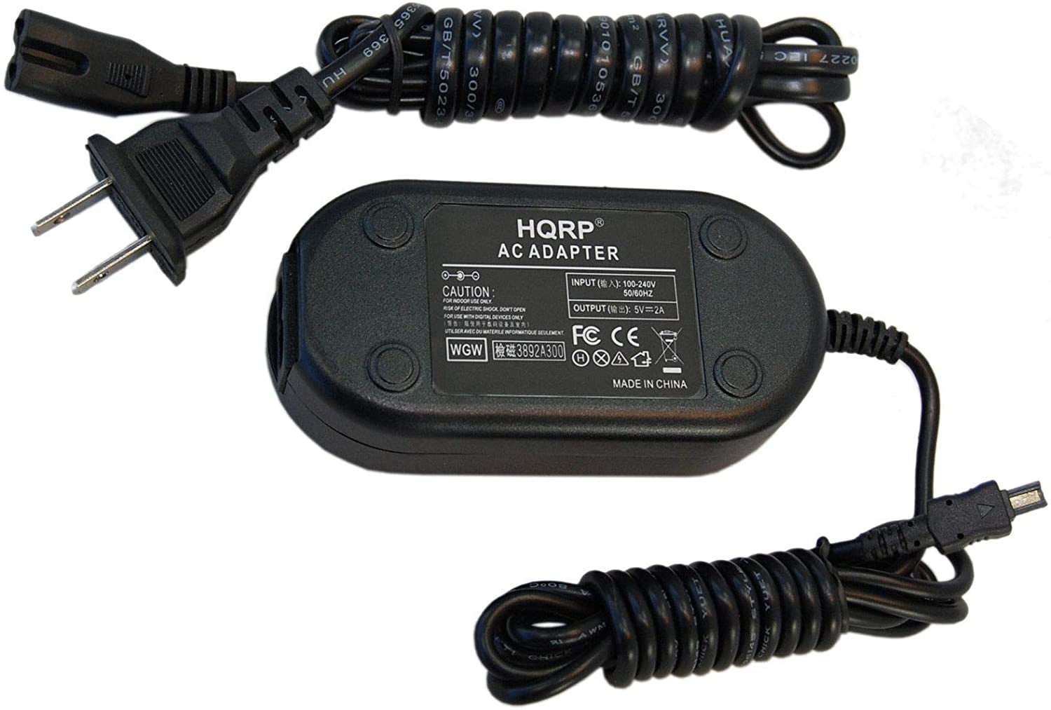 HQRP AC Adapter for NIKON EH-67 fits COOLPIX L100 L110 L120