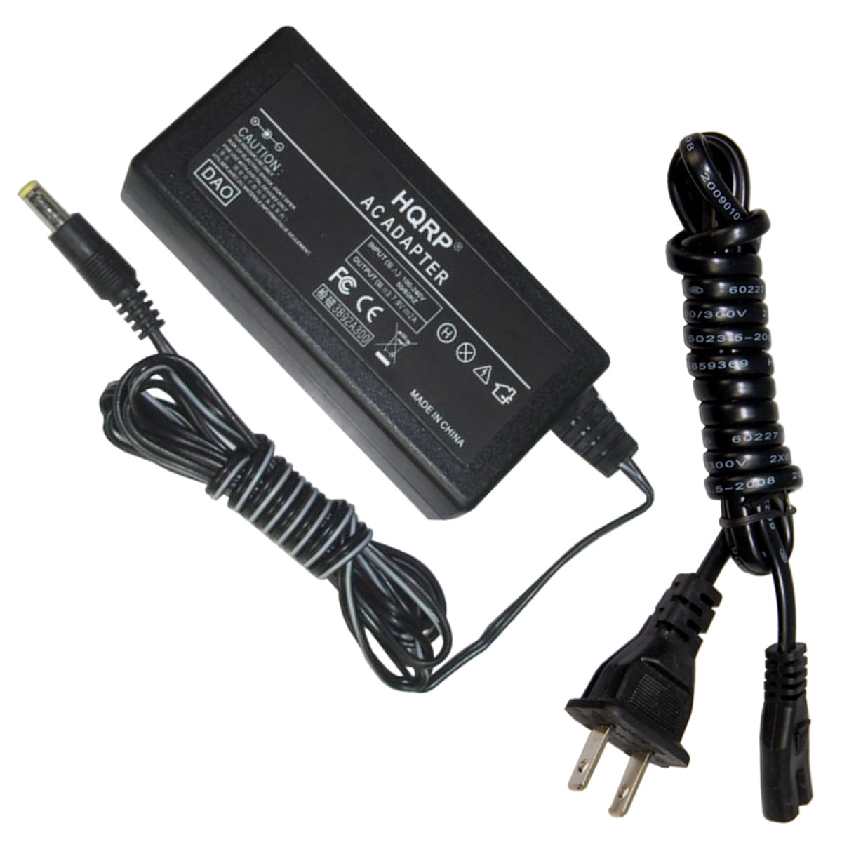 HQRP Adaptador de CA compatible con Panasonic HDC-SD66 SDR-H101 SDR-H86 SDR-H95 SDR-S45 SDR-T71 SDR-S70 SDR-S70P SDR-S70PC SDR-S71 SDR-S71P SDR-S71PC videocámara adaptador HQRP Euro Plug
